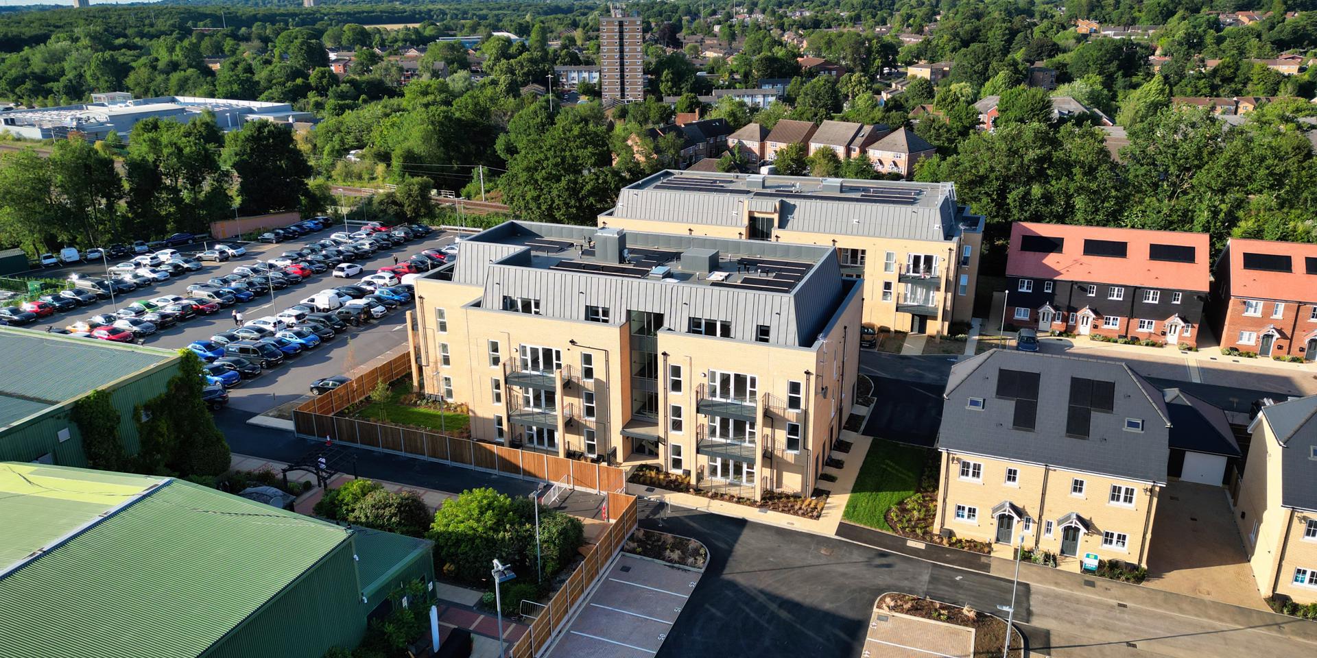 A birds-eye view of Croft Gardens