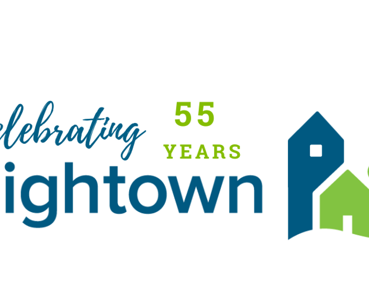 Celebrating 55 years of Hightown logo