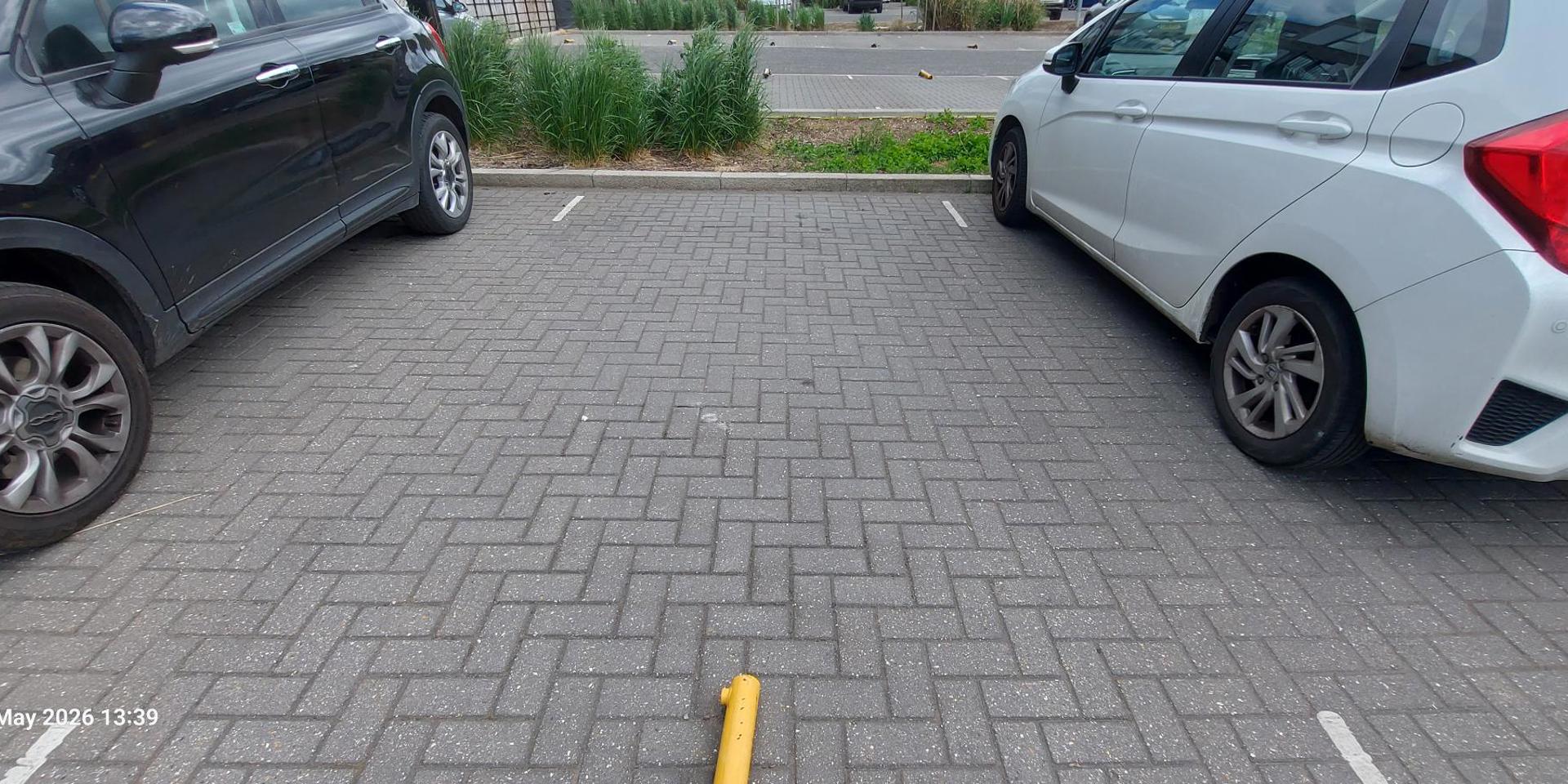 Parking Bay Example White Car Is Right Space