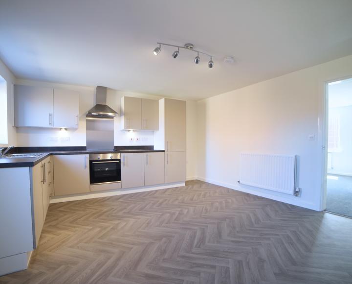 The kitchen diner is at the back of the house and leads on from the living room