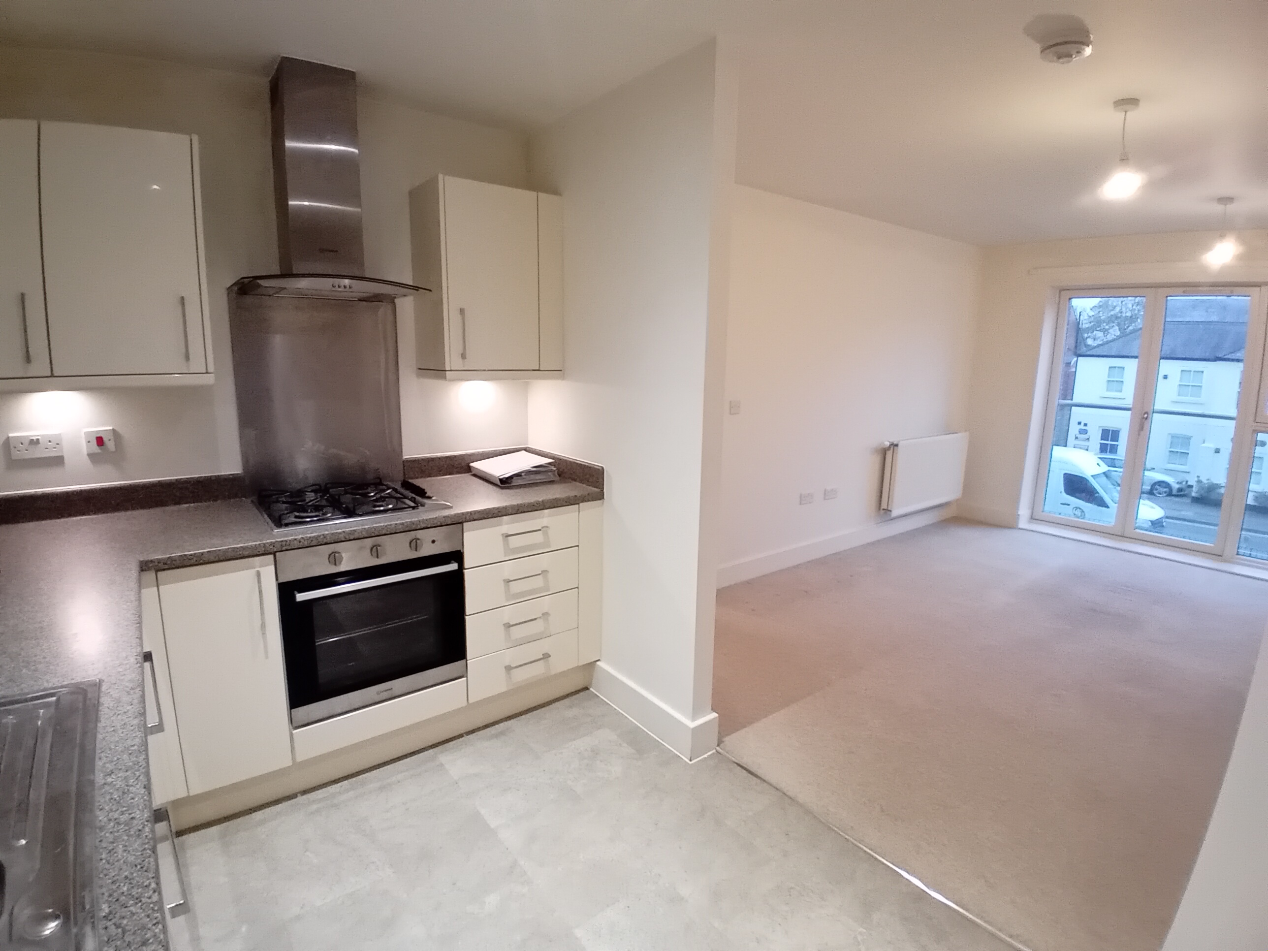 Living room and Kitchen