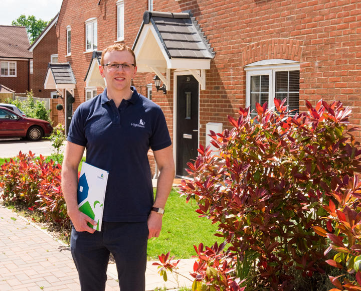 A Hightown member of staff about to conduct an estate inspection