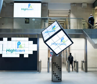 Hightown logo inside the London stock exchange