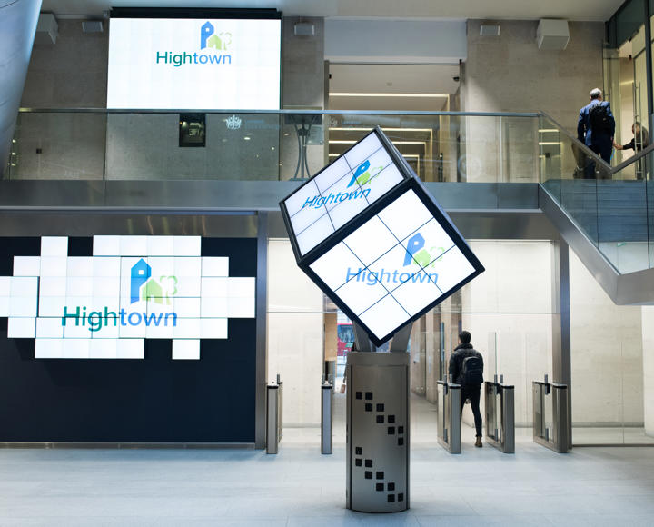 Hightown logo inside the London stock exchange
