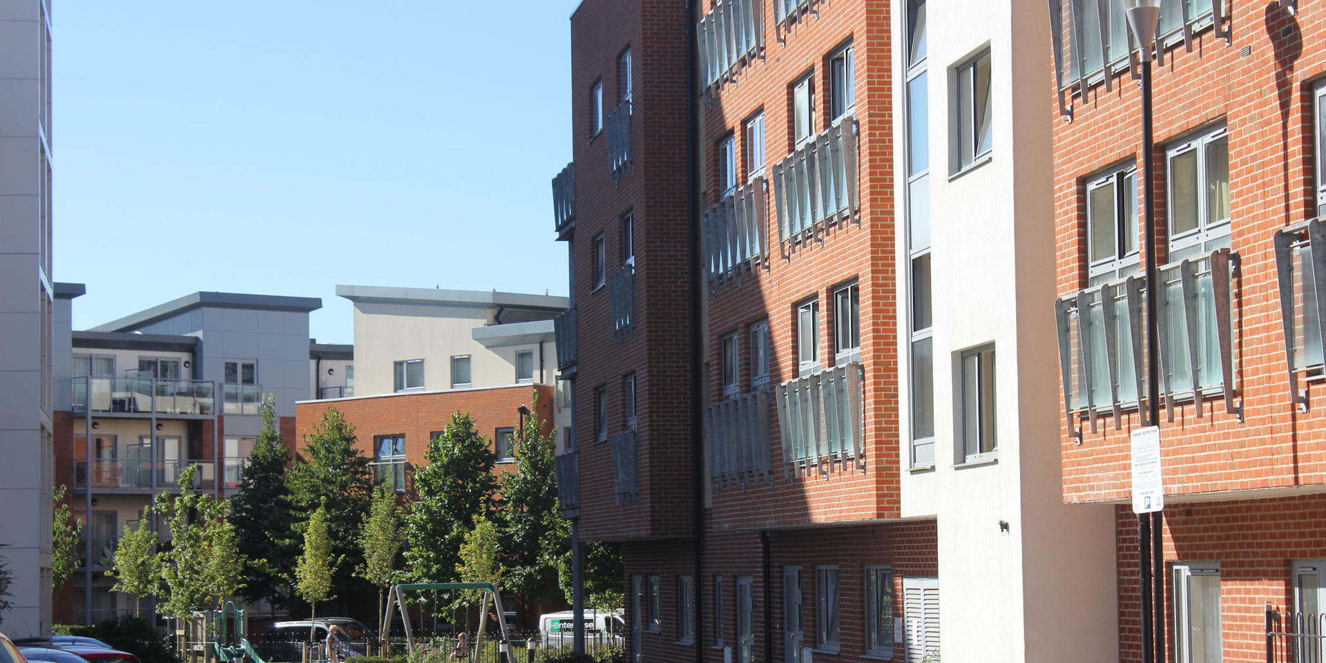 Exterior of an intermediate rent property
