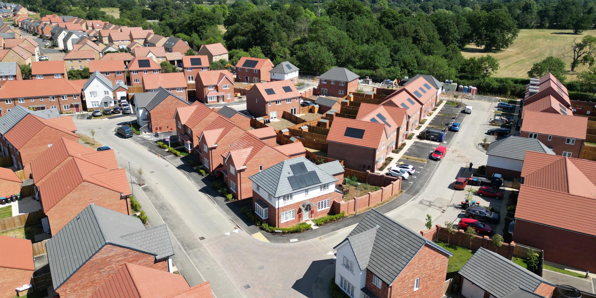 A birds-eye view of the development