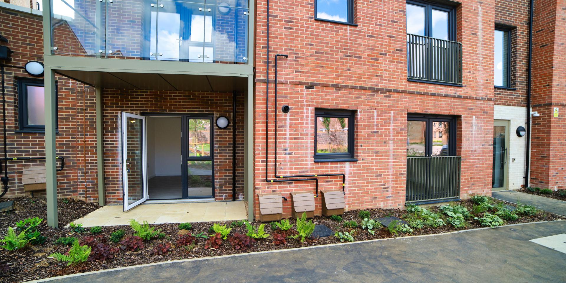 There is a patio area outside the living/dining room which is big enough for a nice bistro set