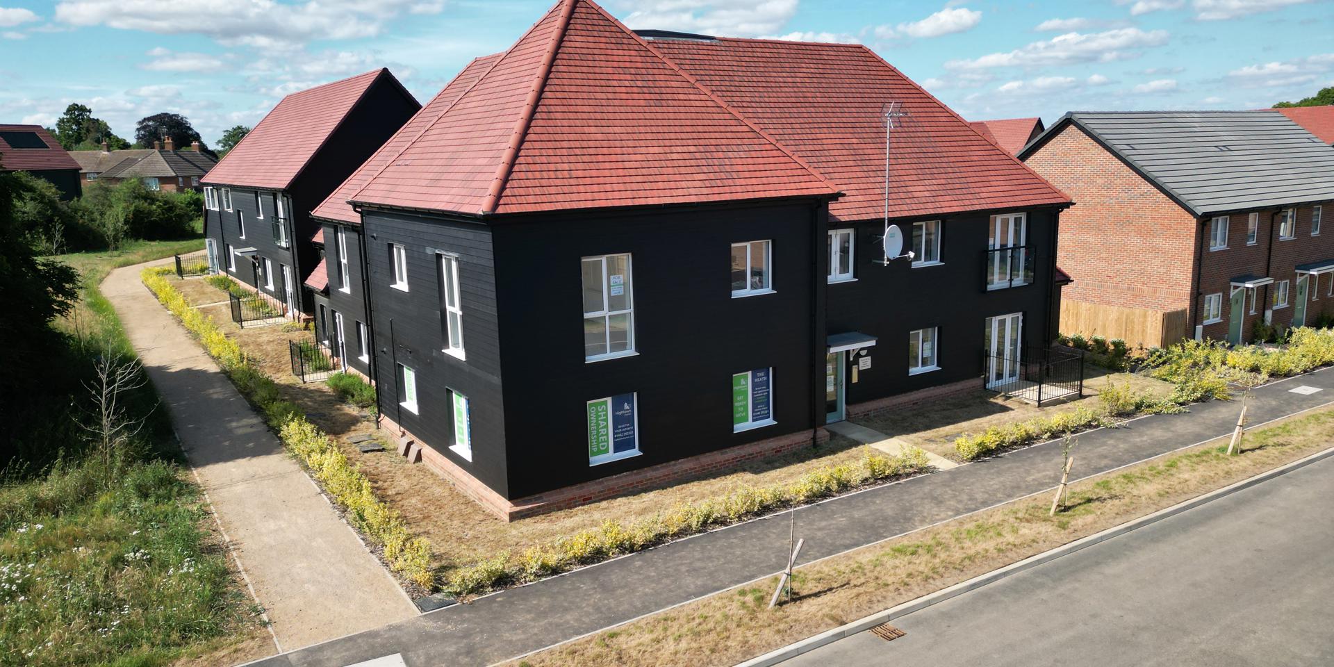 A view of the outside of the building