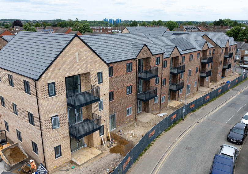 Oakley House under construction