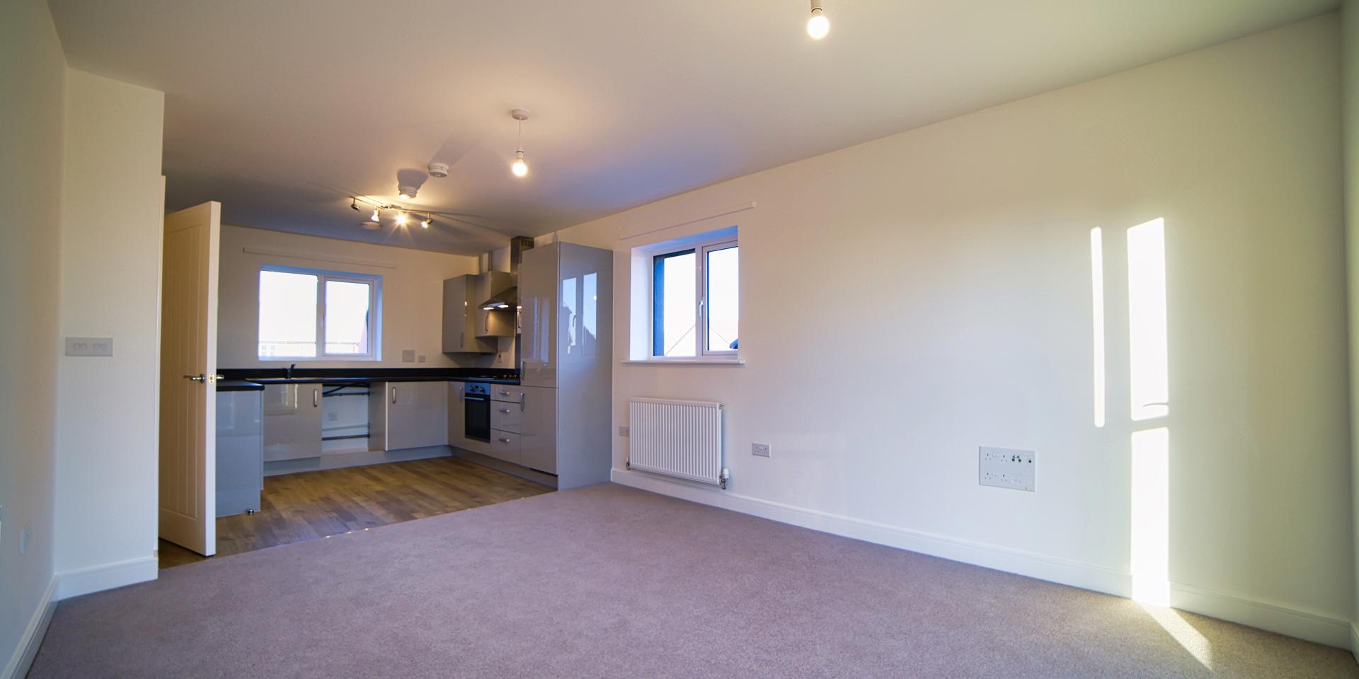 Living Dining Room And Kitchen
