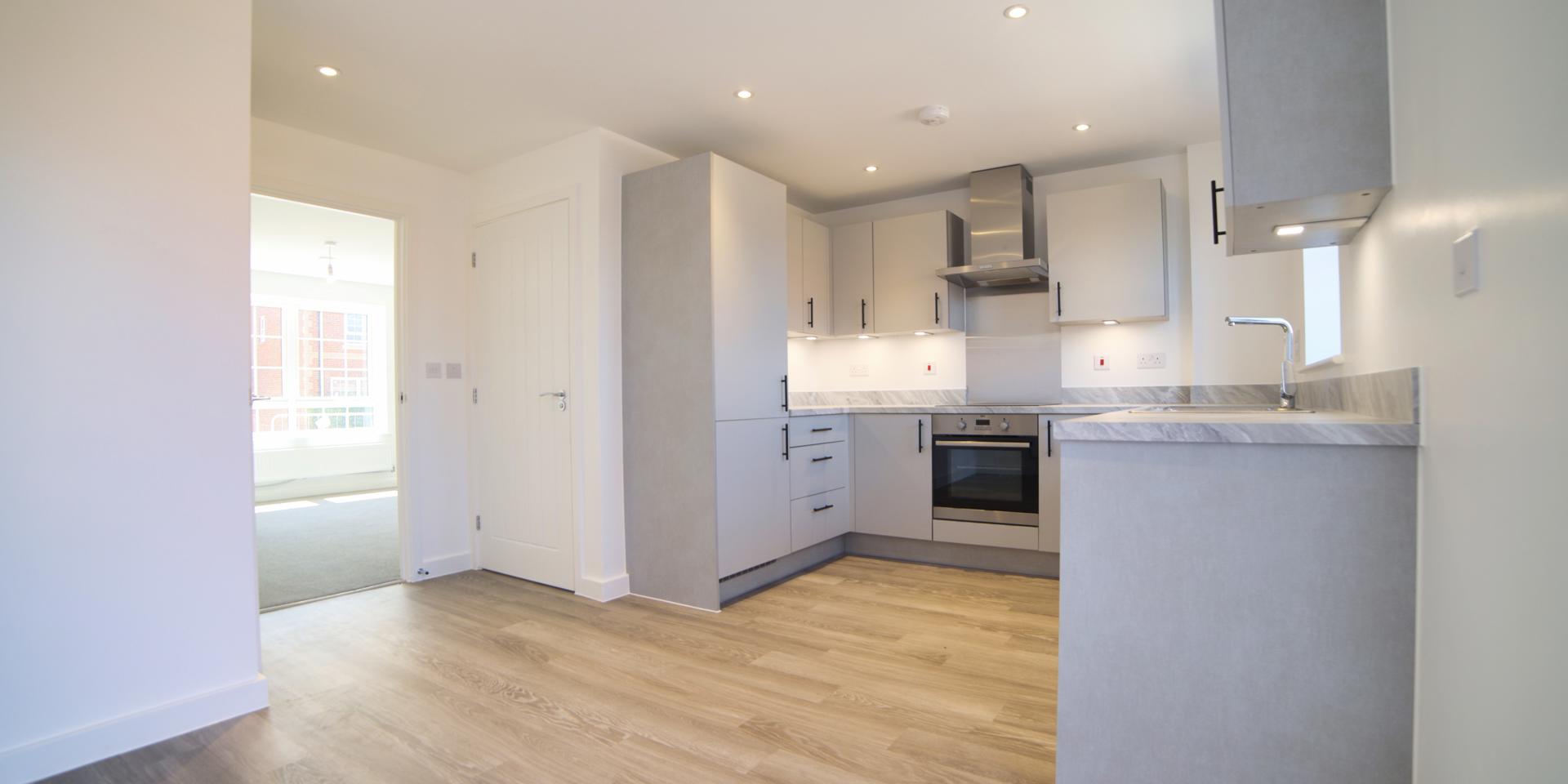 The kitchen diner is at the back of the house and leads on from the living room.