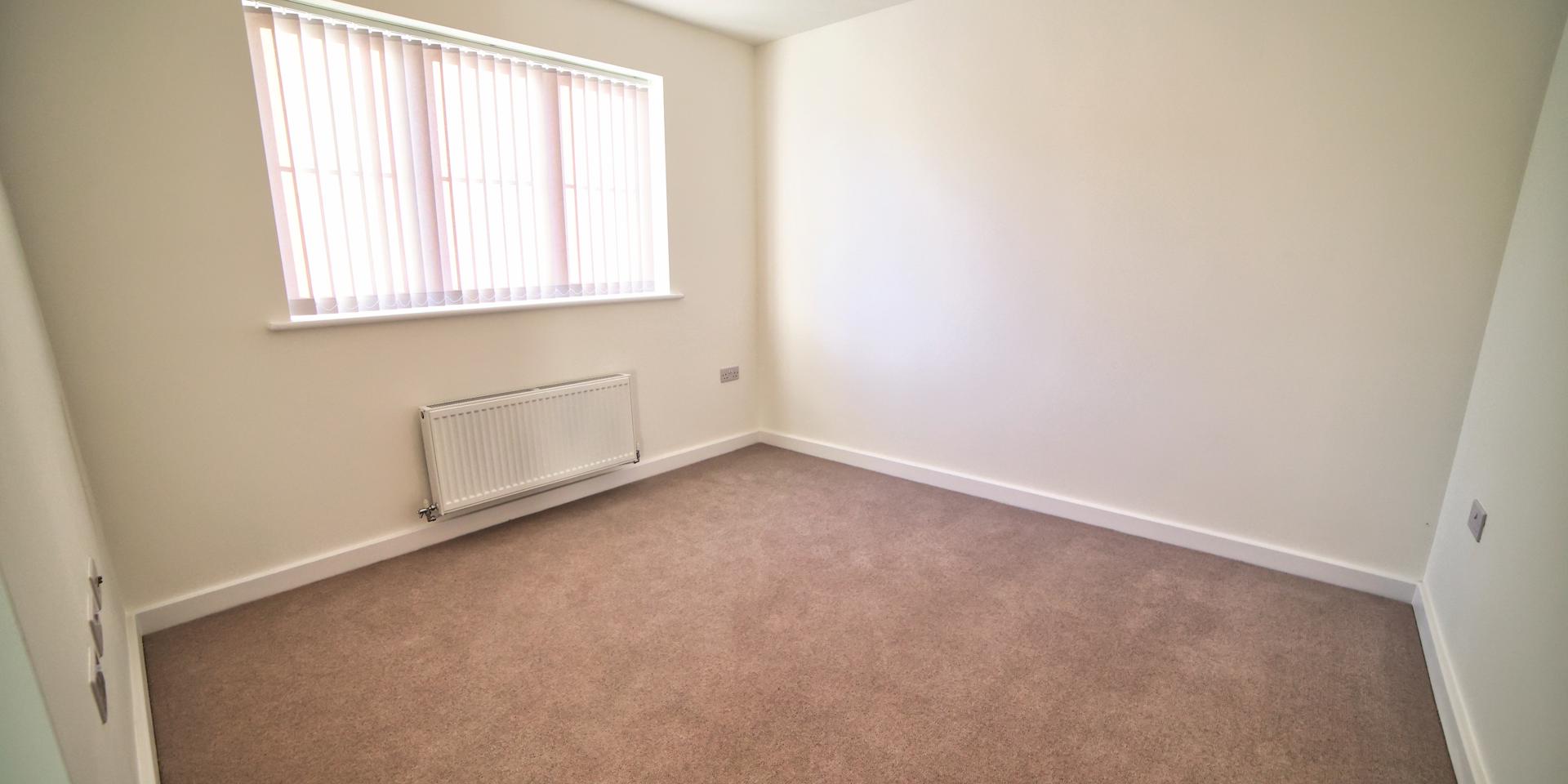Living room with large window