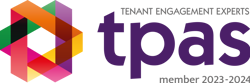 TPAS member Logo 2023/2024- Tenant Engagement Experts