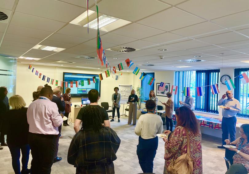 Gemma Richardson, director of C&SH, talking at an EDI event