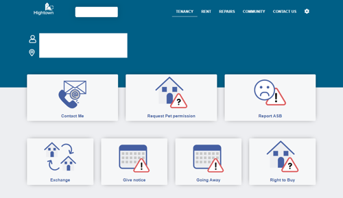 MyHightown tenancy page