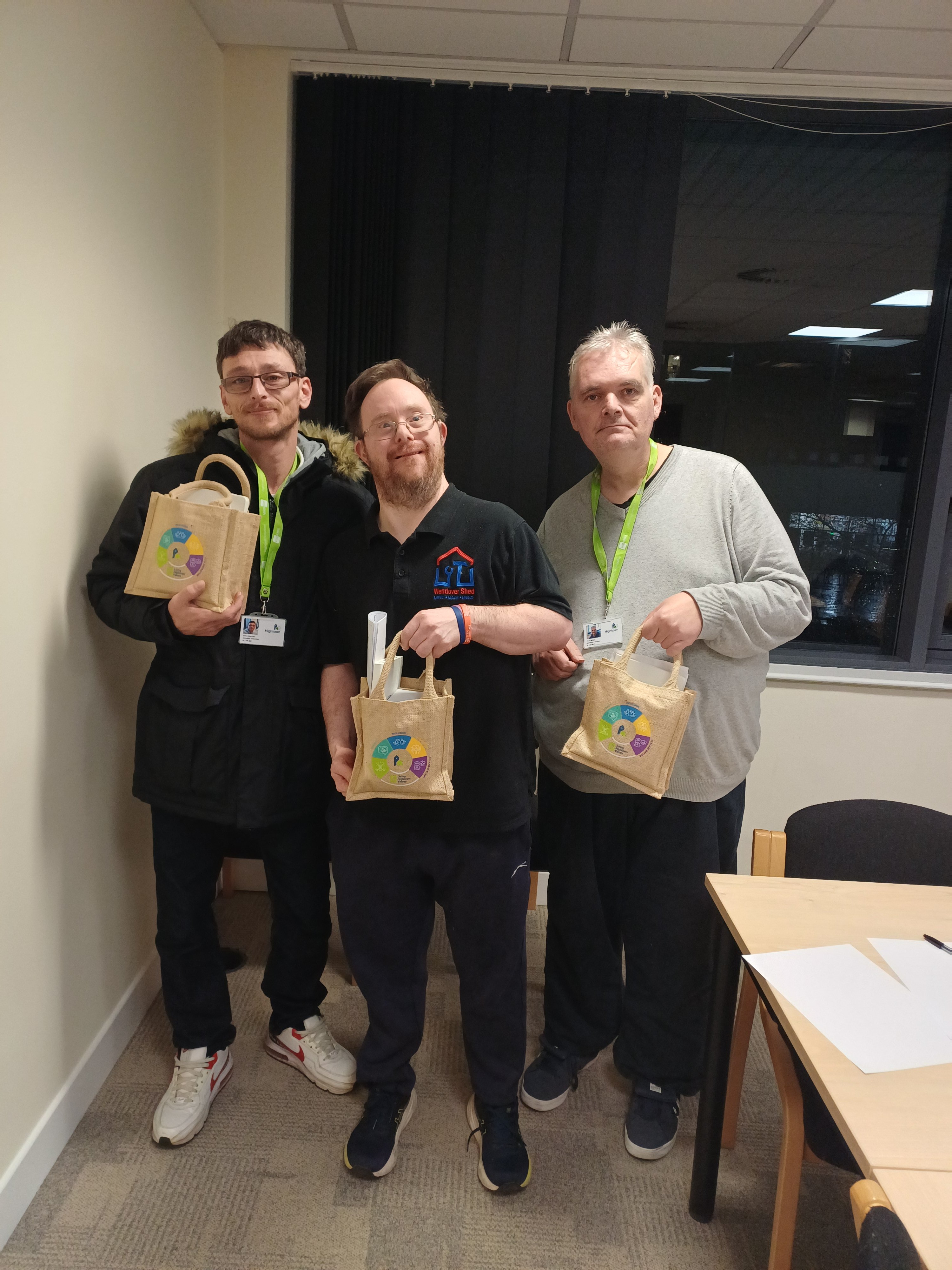 VoiceBox members with their goodie bags