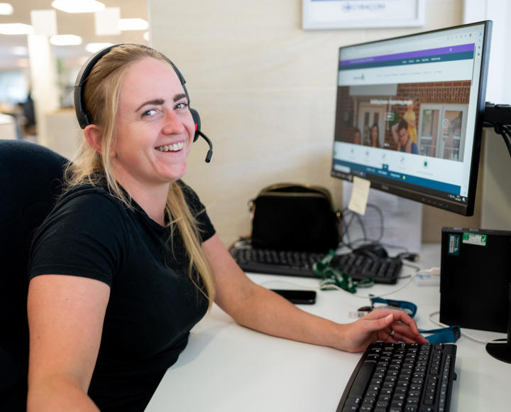 Lauren Povey, receptionist
