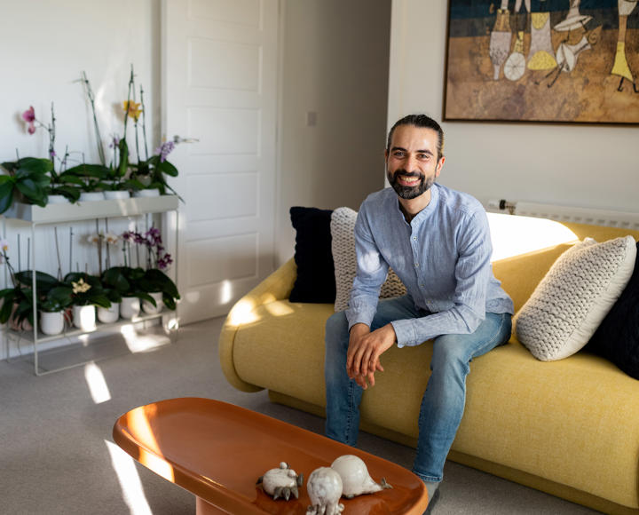 A new shared ownership owner inside his property