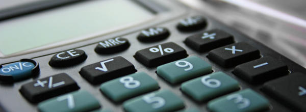 A calculator, signifying that there are affordable options for paying rent arrears