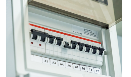 A Residual Current Circuit Breaker (RCD) where one of the fuses has tripped