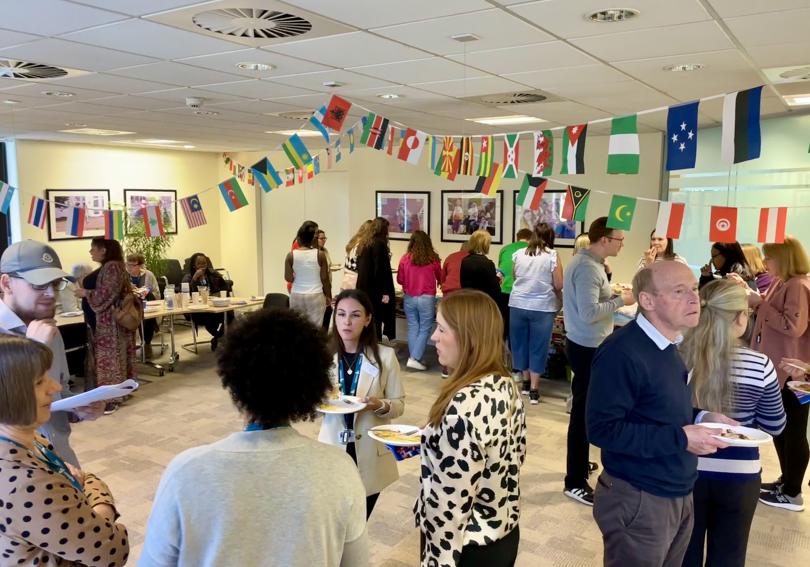 Hightown staff networking at EDI event