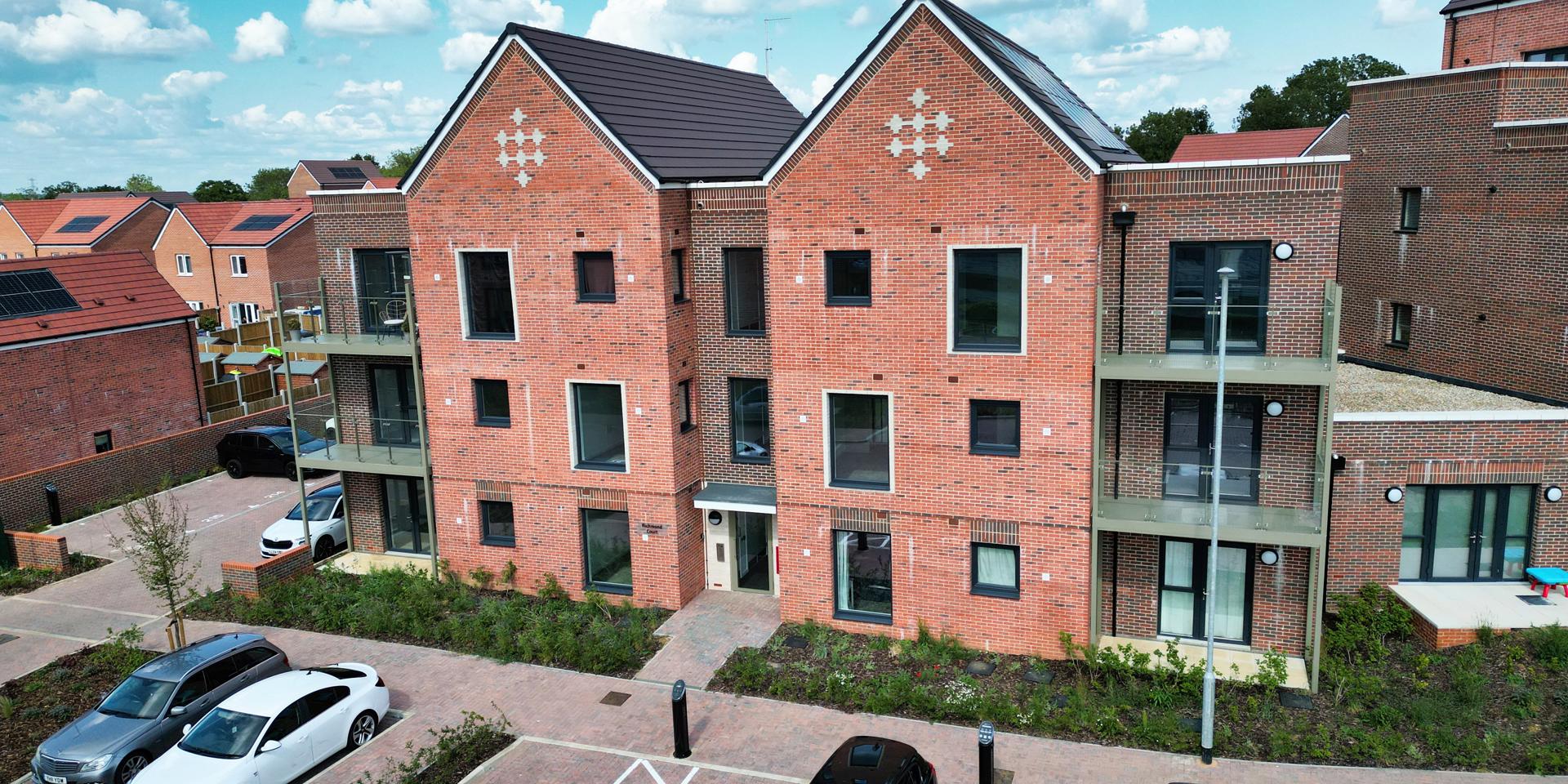 Front view of the apartments