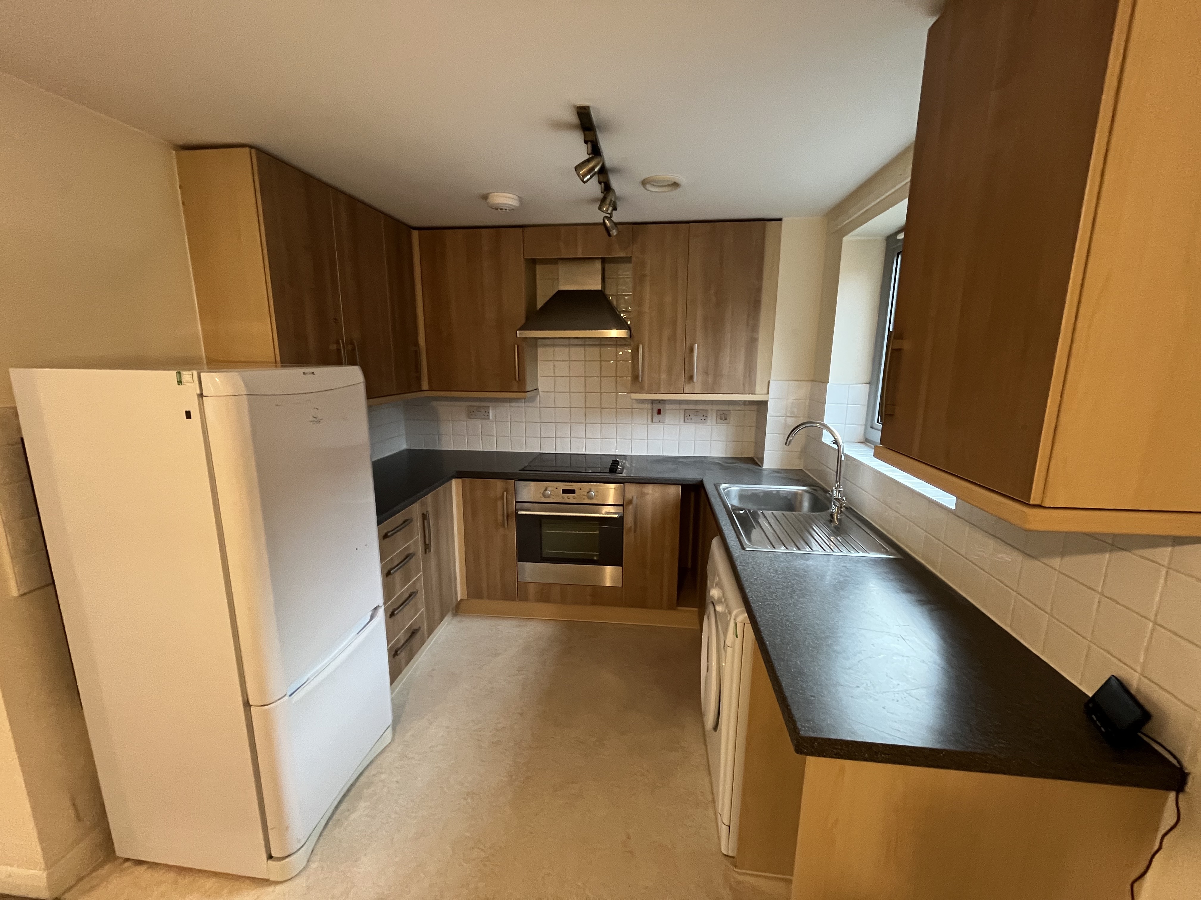 The kitchen of 9 Davy House, an intermediate rent property